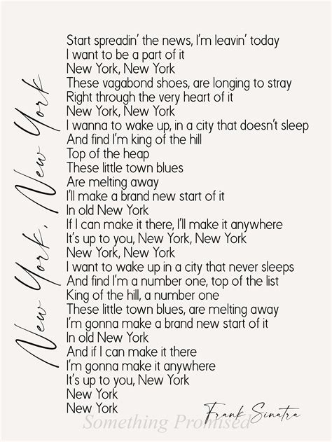 New York, New York (Lyrics) 